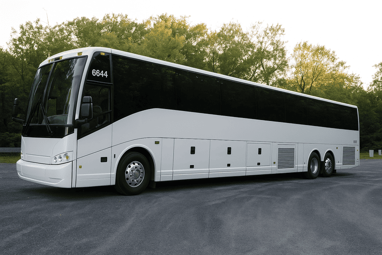exterior of Cambridge Coach Bus Service coach bus