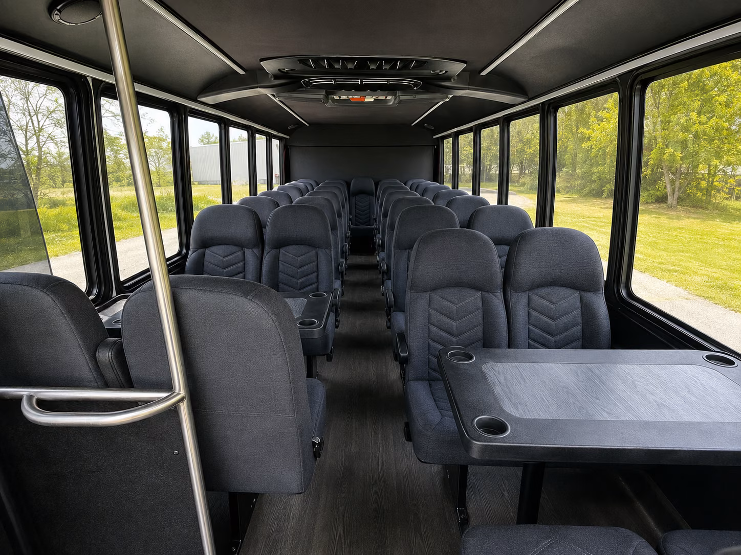 cambridge 15 passenger minibus inside