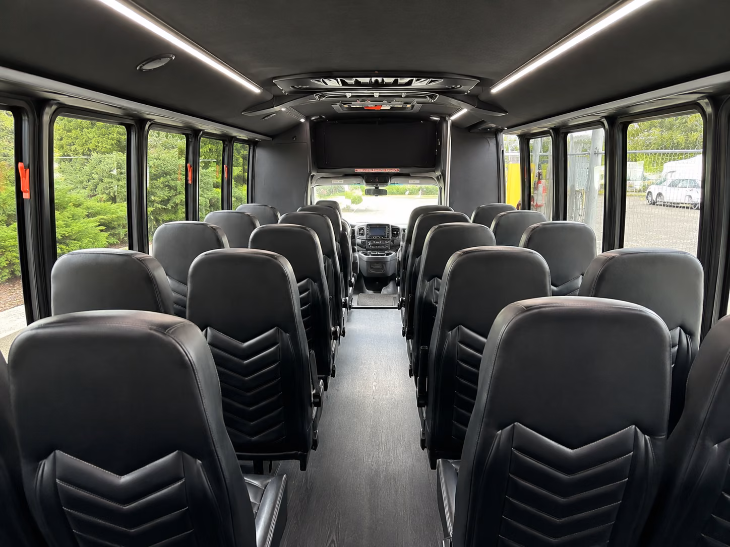 cambridge 15 passenger minibus interior