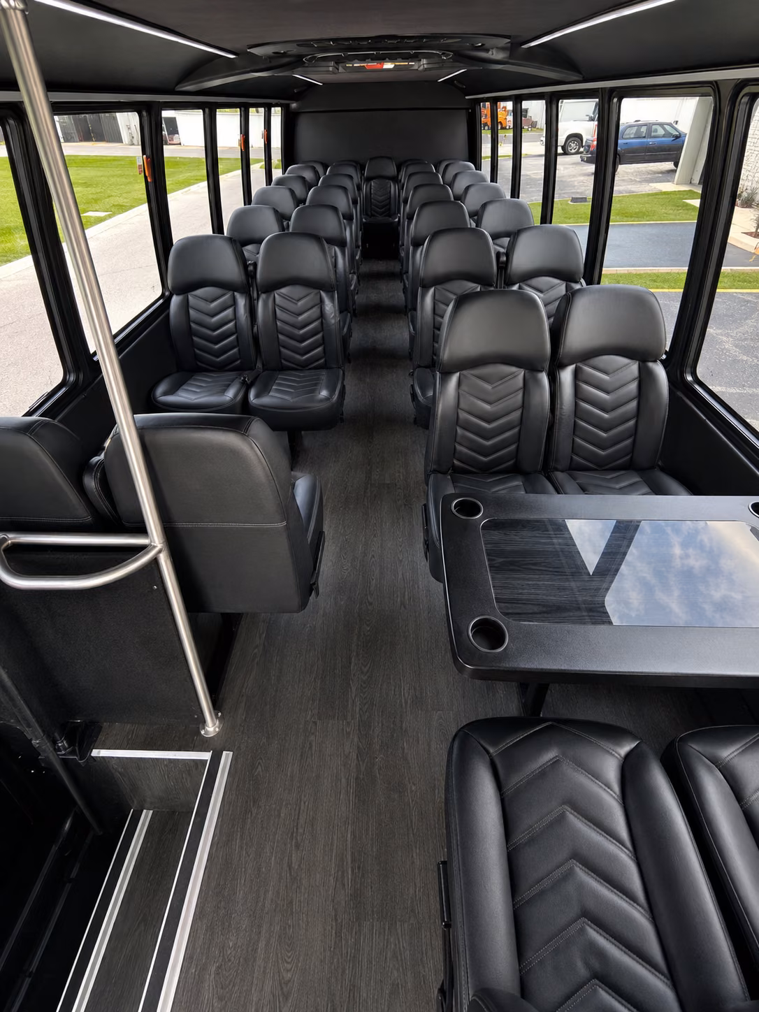 cambridge 20 passenger minibus inside