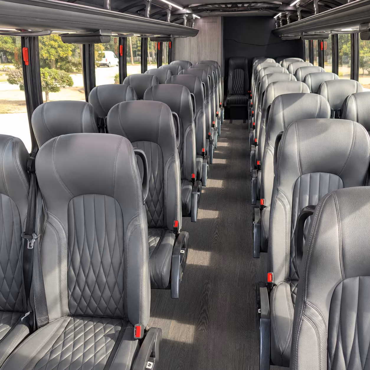 cambridge 25 passenger minibus inside
