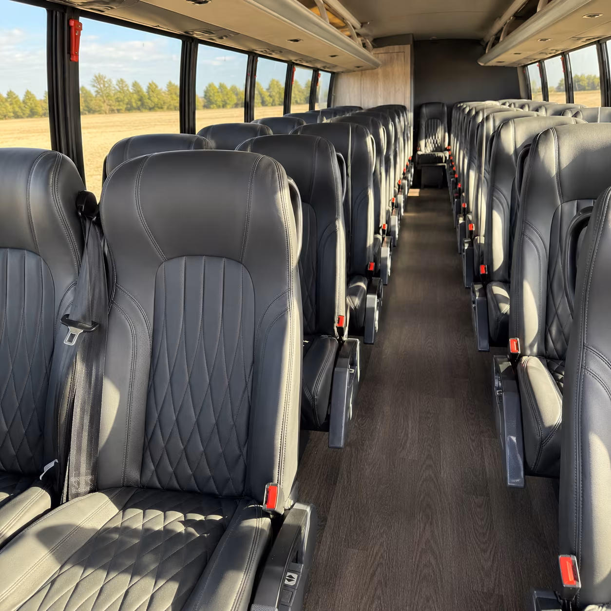 cambridge 25 passenger minibus interior