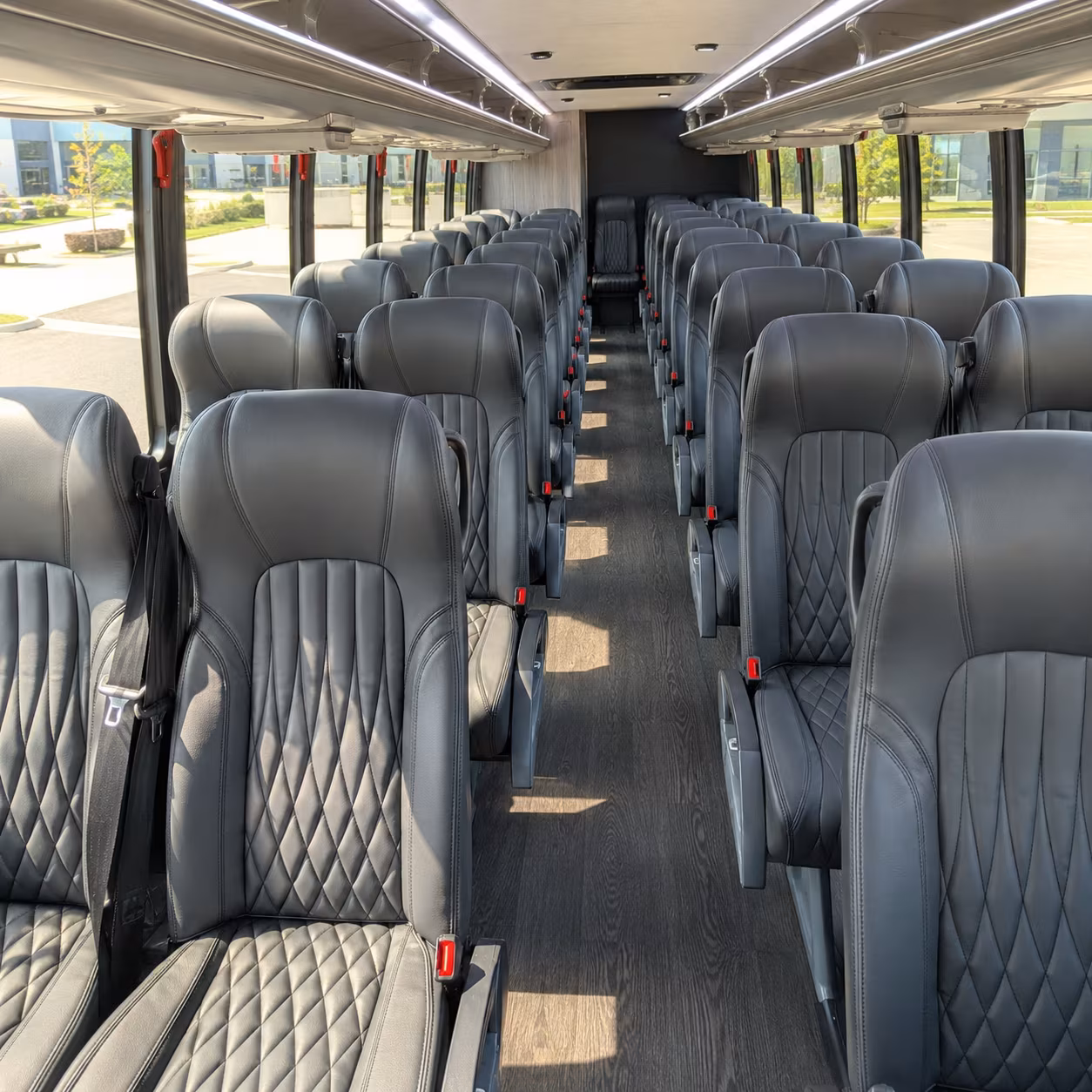 cambridge 30 passenger minibus inside