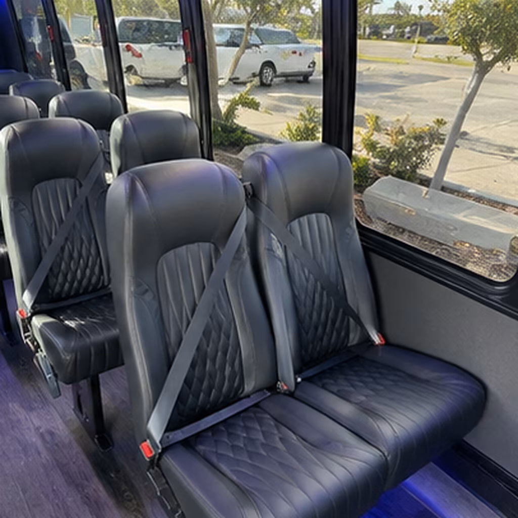 cambridge 30 passenger minibus interior
