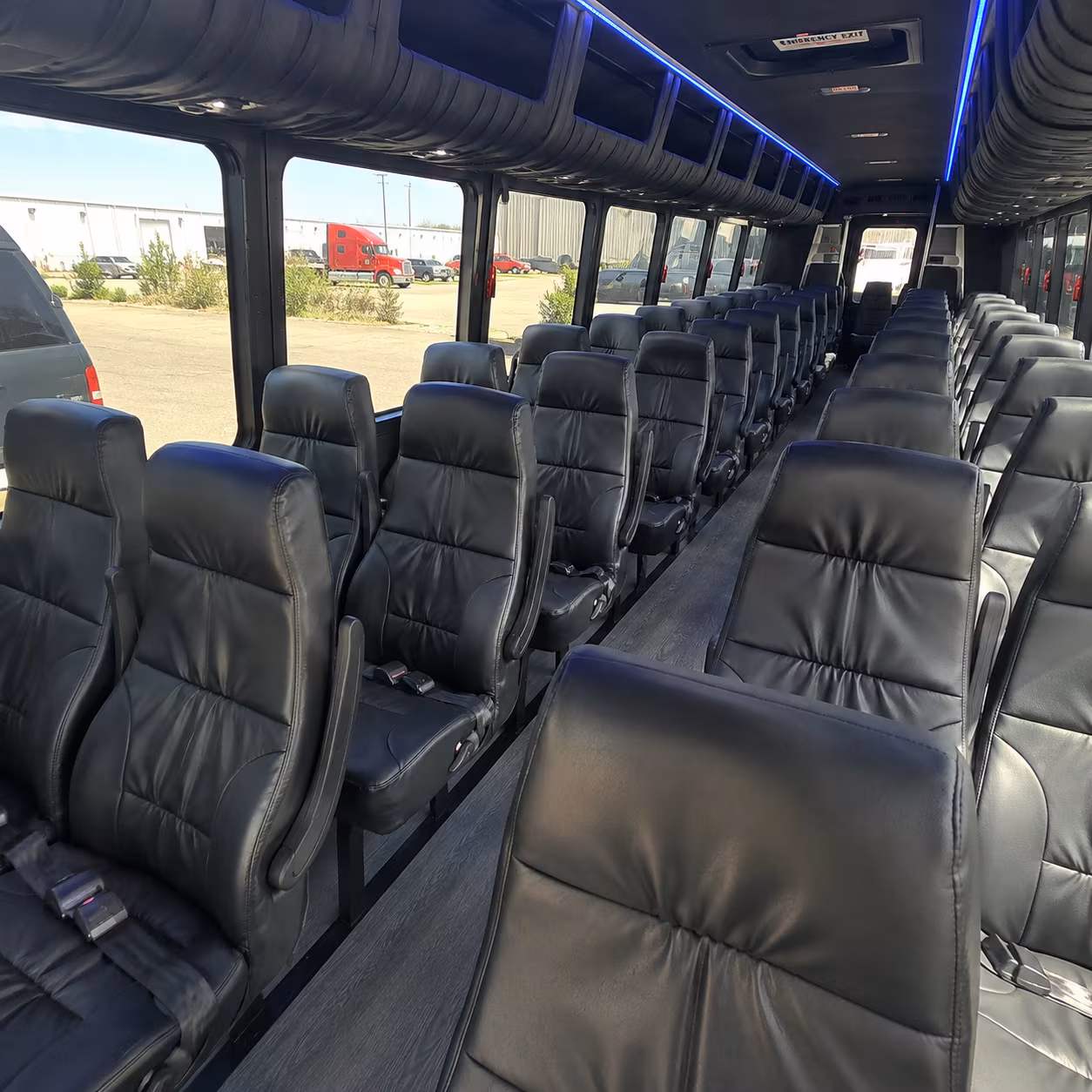 cambridge 35 passenger minibus inside