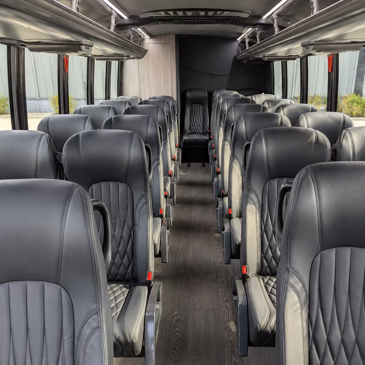 cambridge 35 passenger minibus interior