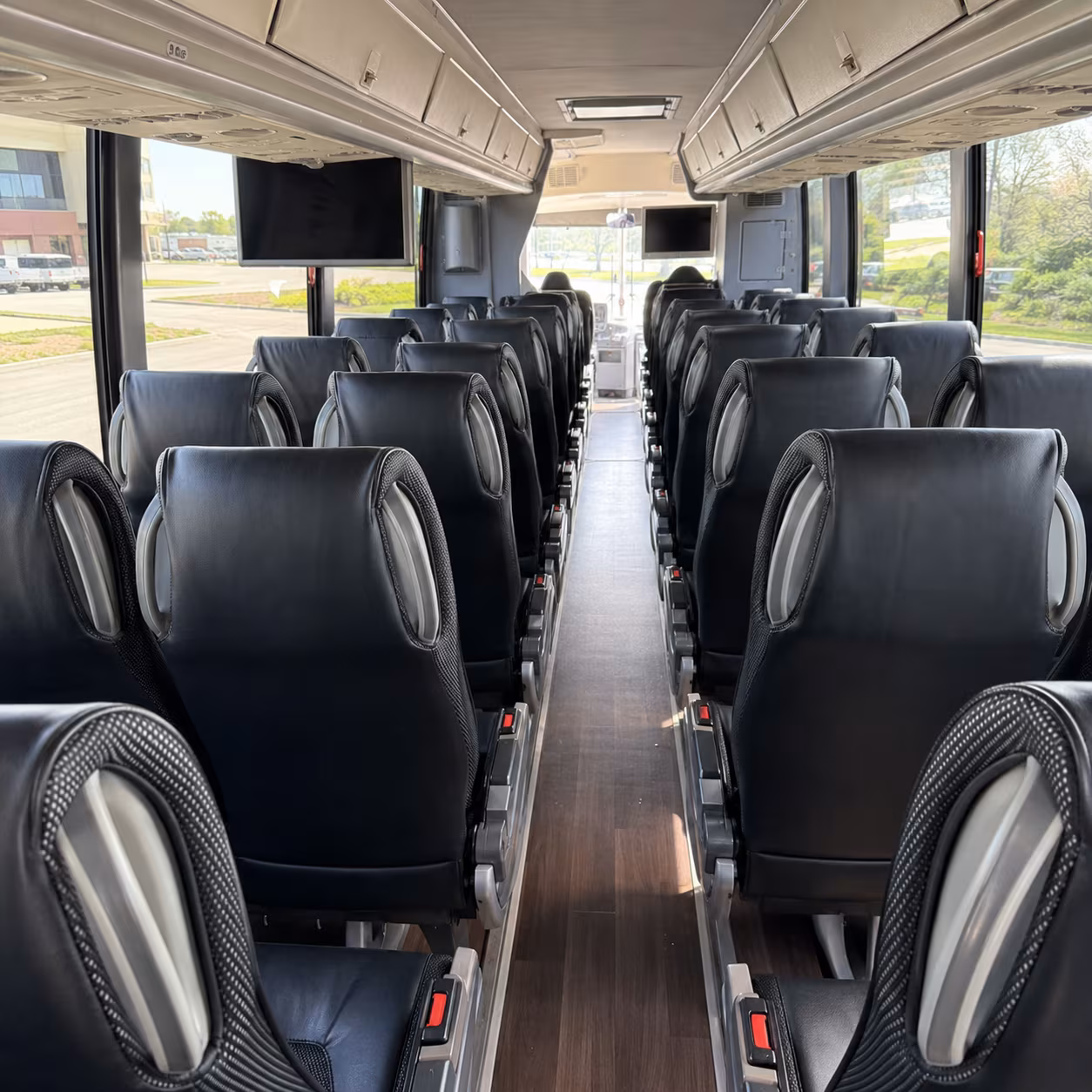 cambridge 56 passenger charter bus interior