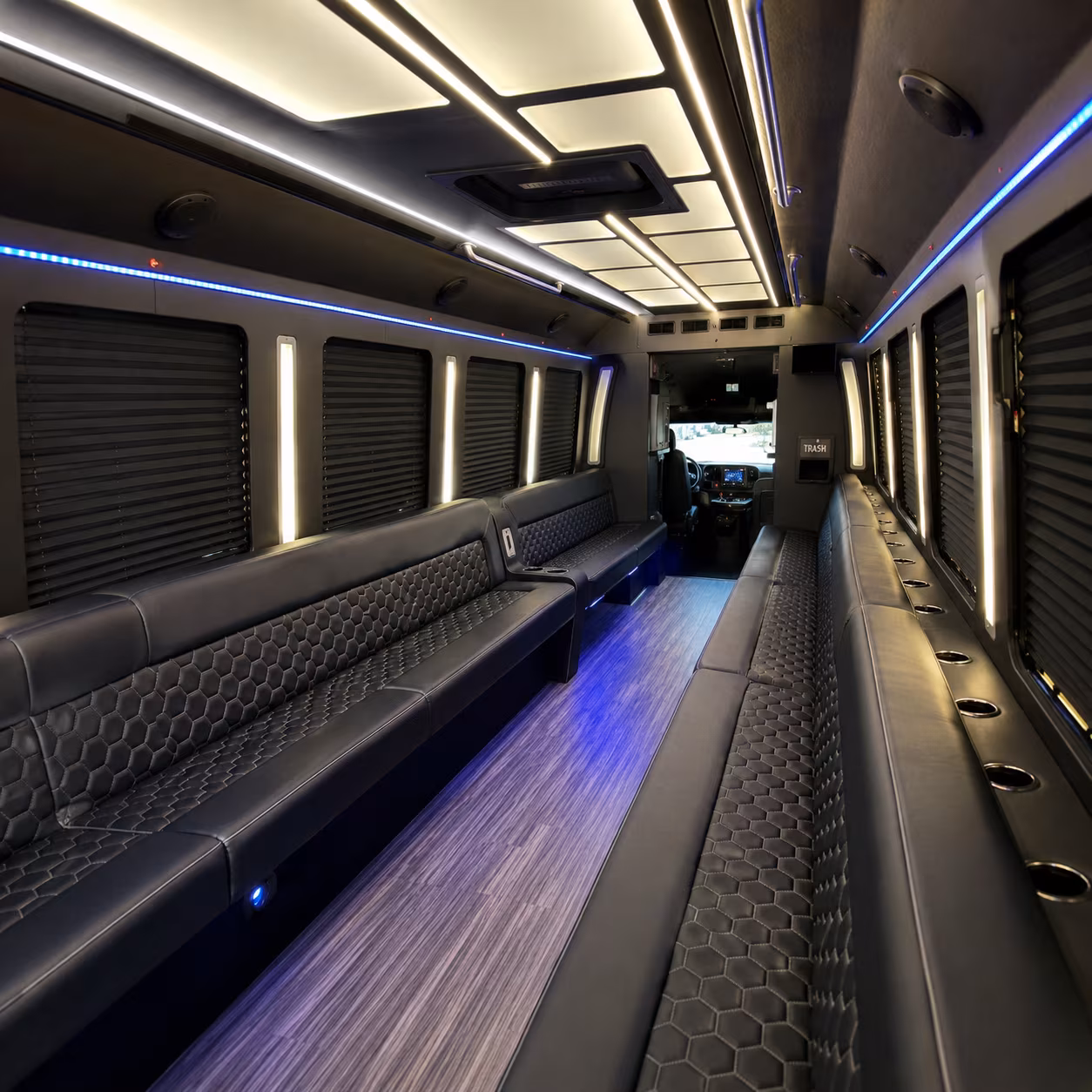 cambridge party bus inside