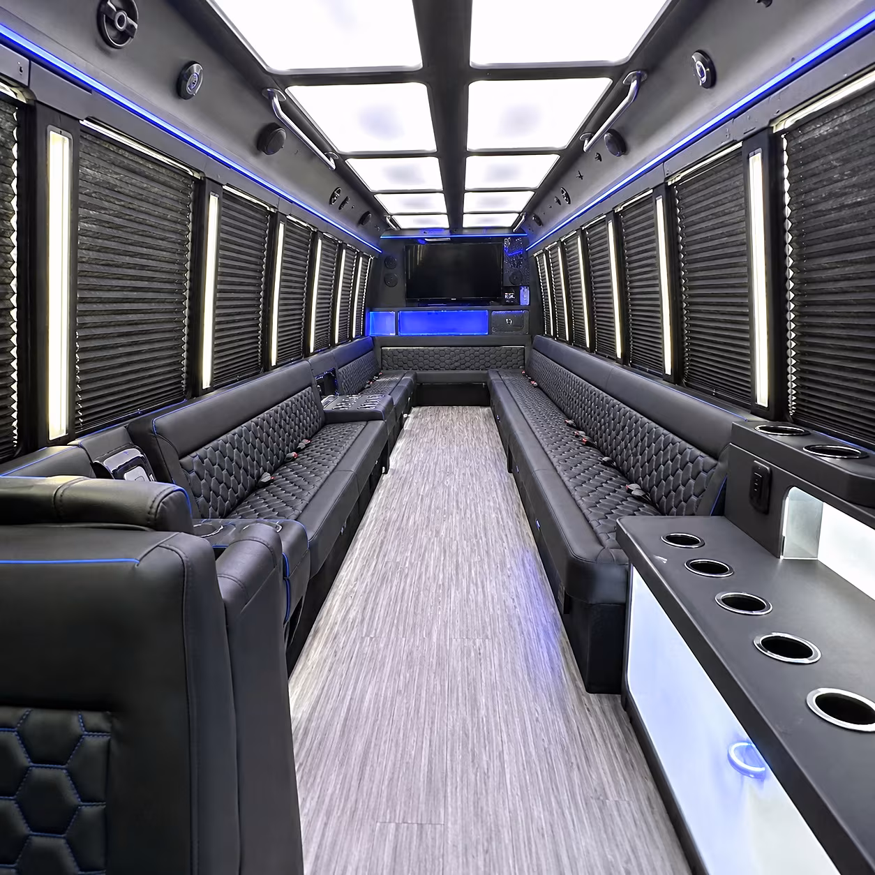 cambridge party bus interior