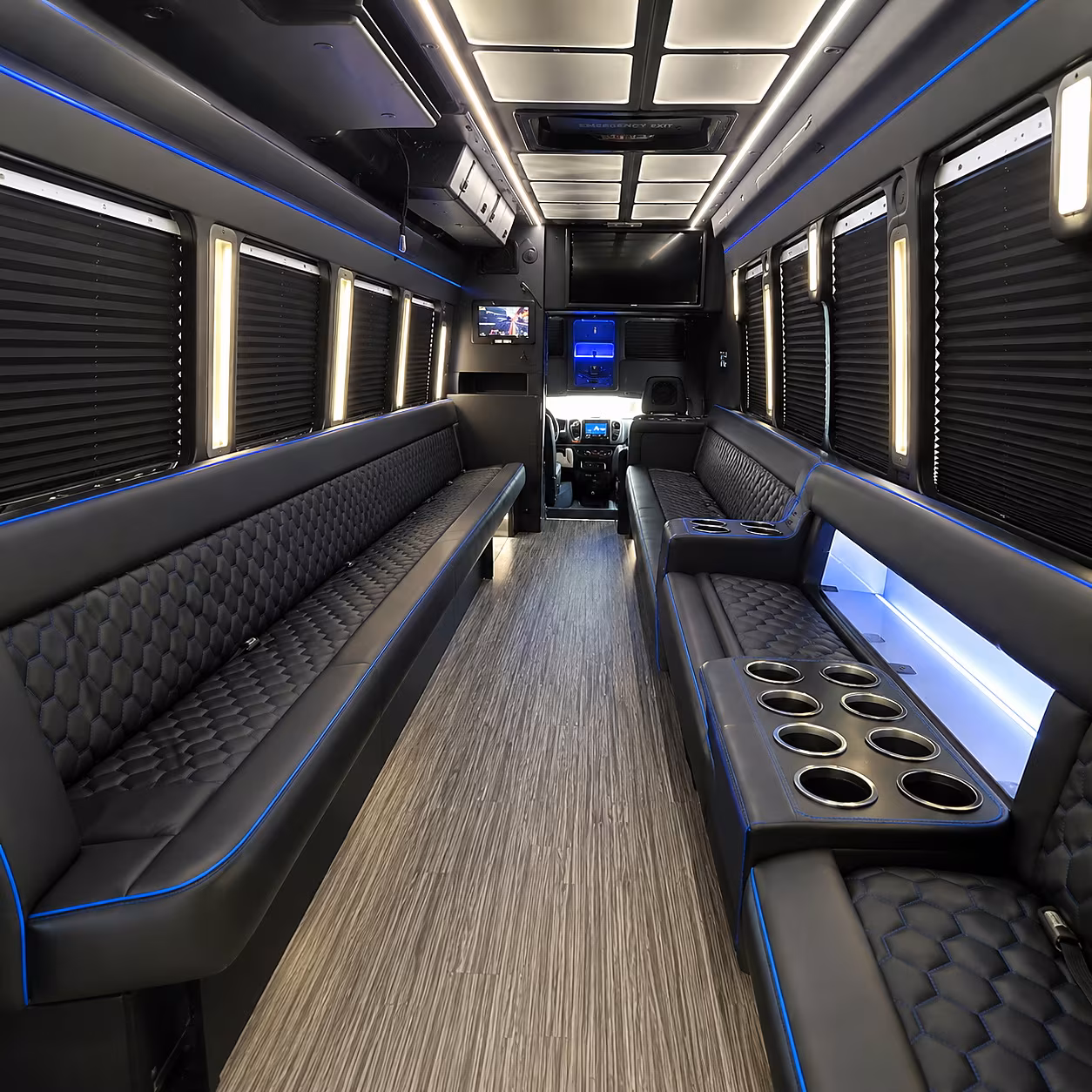 cambridge party bus rentals inside