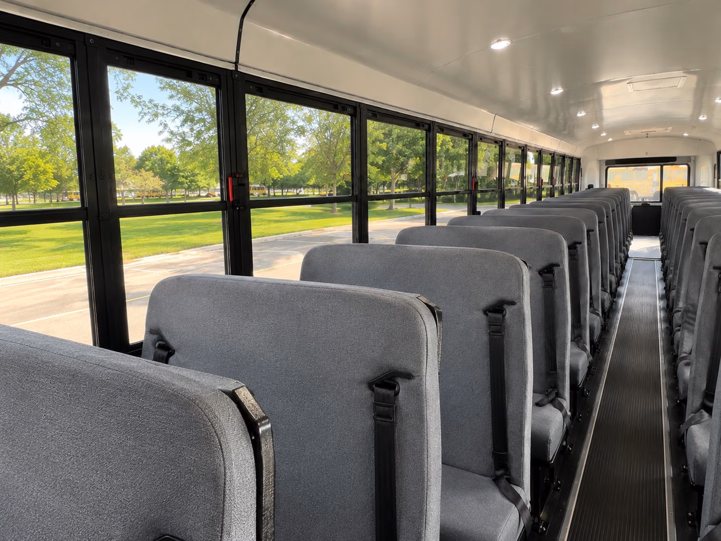cambridge school bus inside