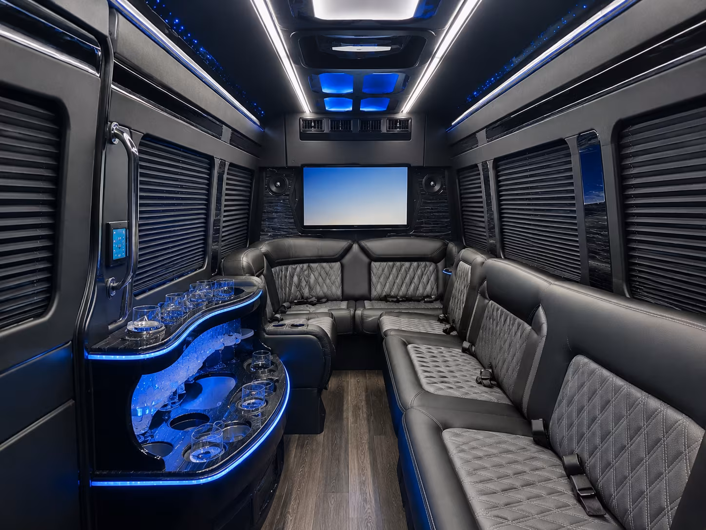 cambridge sprinter limousine inside