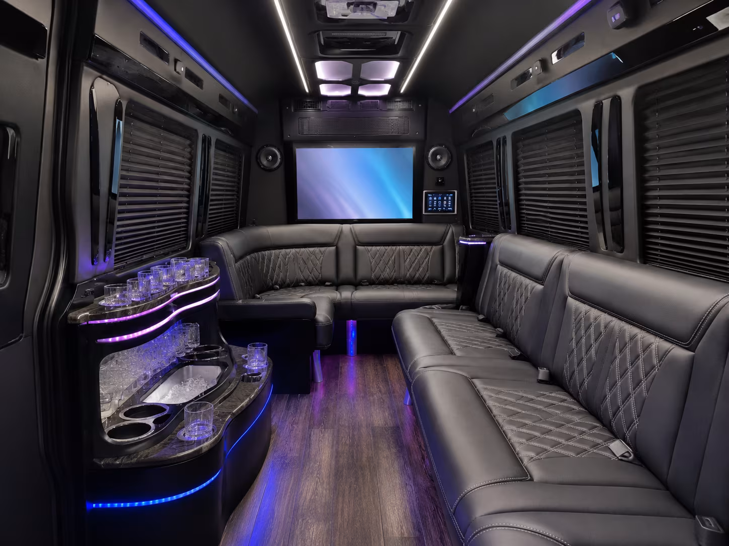 sprinter vans and minibuses for cambridge wedding party transportation